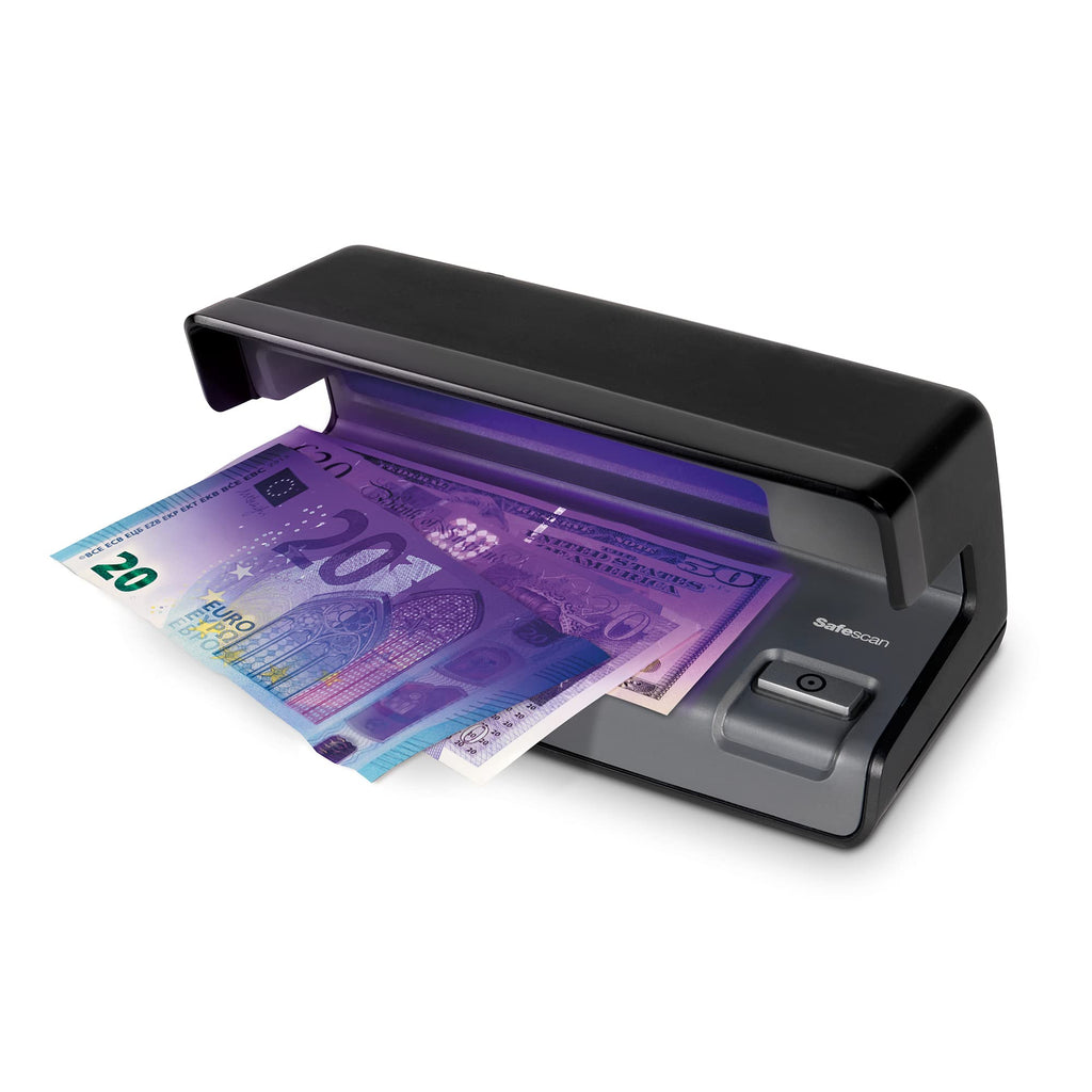 Safescan 50 UV Falschgeld-Detektor, der Banknoten, Kreditkarten und Ausweise überprüft - UV Geldprüfer für neue Scheine - Falschgeld-Scheinprüfer mit UV-Licht - UV-Licht-Geldprüfer Maschine
