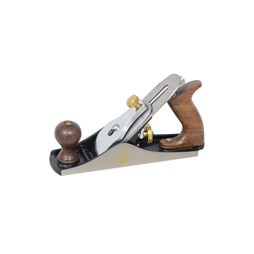 Spear & Jackson CSP4 Tischler-Putzhobel/Glätthobel Nr. 4 – Gusseisenkörper, präzisionsgefräste Auflagefläche, Klinge aus hochkohlenstoffhaltigem Stahl, für Möbelbau & Schreinerei