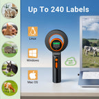 Tera Pet Mikrochip Lesegerät Scanner: Großes TFT-Display Wiederaufladbare 1800mAh Batterie RFID Tragbarer Tierchip ID Scanner Wiederaufladbarer Pet Katze Tag Scanner für ISO 11784/11785 FDX-B EMID H02