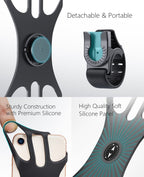 Acrhkoor Handyhalterung Fahrrad, Abnehmbar 360° Verstellbare Fahrrad Handyhalterung, Universal Motorrad Handyhalter für iPhone 13 12 Pro Max Mini, Samsung, Huawei, 4,0''-7,0'' Smartphone