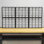 Akro-Mils 10724 Schubladenschrank aus Kunststoff mit 24 Schubladen, für Garage, Perlen-Organizer, Lego-Aufbewahrung, Lehrer-Werkzeugkasten, Make-up-Organizer und mehr, 50,8 cm B x 15,2 cm T x 40,6 cm