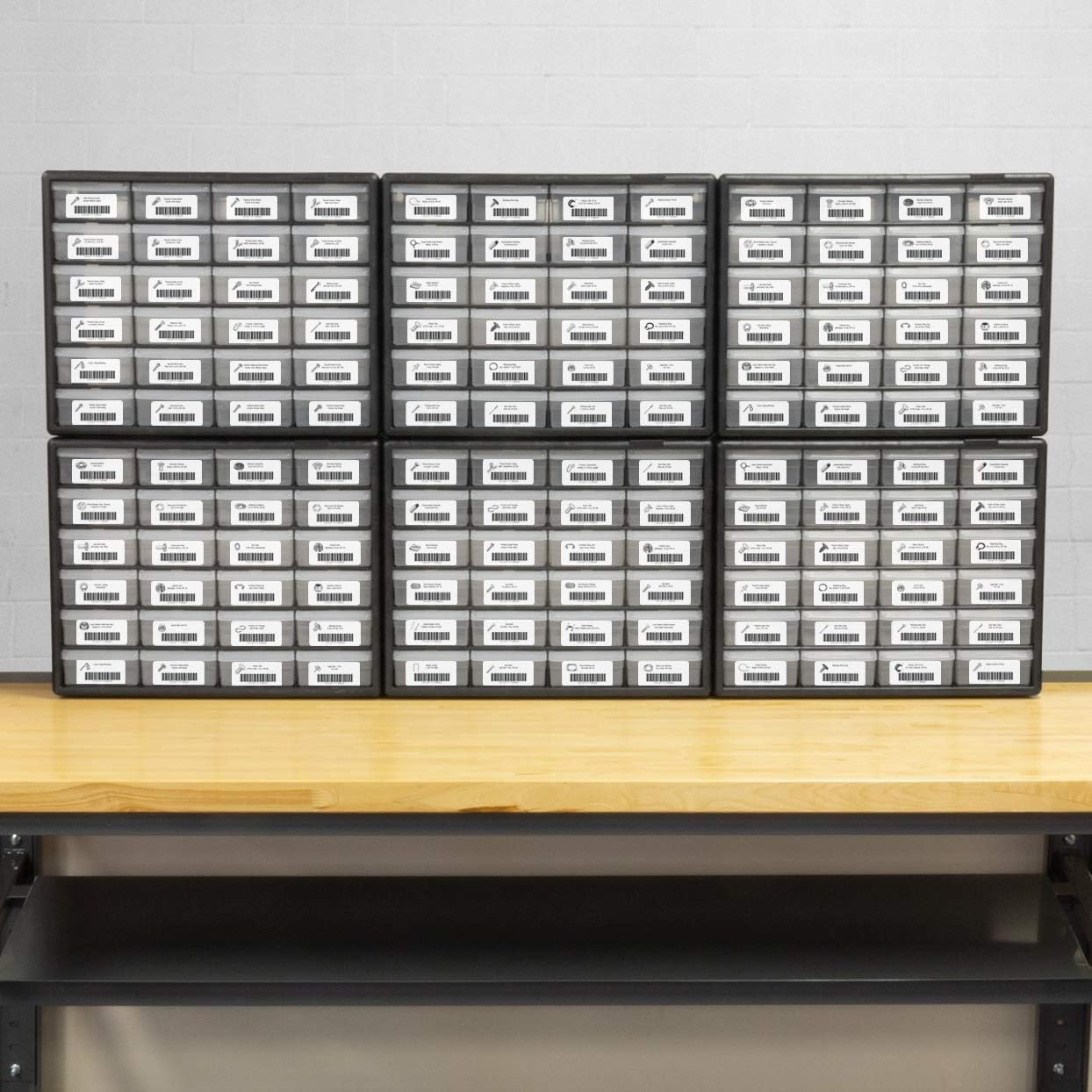 Akro-Mils 10724 Schubladenschrank aus Kunststoff mit 24 Schubladen, für Garage, Perlen-Organizer, Lego-Aufbewahrung, Lehrer-Werkzeugkasten, Make-up-Organizer und mehr, 50,8 cm B x 15,2 cm T x 40,6 cm