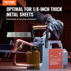 VEVOR Tragbares Punktschweißgerät, 1/8 Zoll dickes Punktschweißer mit 1,5 kVA Eingangskapazität, Schweißspitzenpistole, Metallblech-Punktschweißgerät für Kohlenstoffstahl, Edelstahl, Aluminiumblech