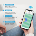 Heilmetz Smart WiFi Badheizkörper Elektrisch 140x60cm Elektrischer Handtuchtrockner mit Thermostat und Timer-Funktion Gerade Handtuchheizkörper Weiß 600W