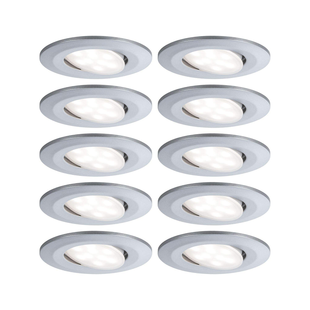 Paulmann 99923 Einbauleuchte LED Calla rund 10x6W Chrom matt schwenkbar