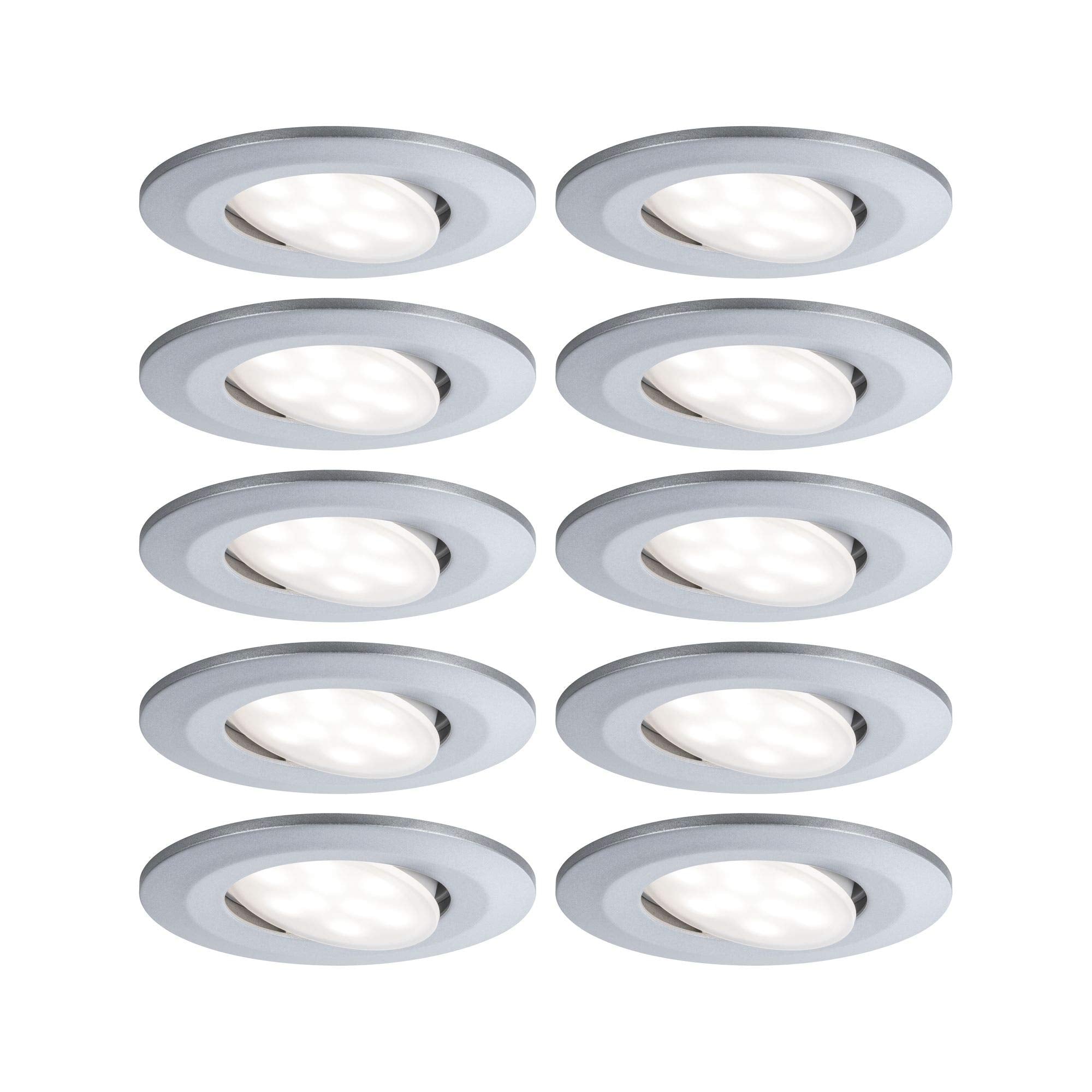 Paulmann 99923 Einbauleuchte LED Calla rund 10x6W Chrom matt schwenkbar