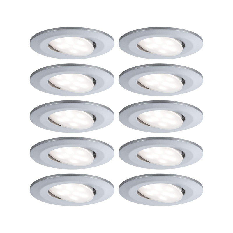 Paulmann 99923 Einbauleuchte LED Calla rund 10x6W Chrom matt schwenkbar