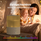 raydrop Luftbefeuchter Schlafzimmer 3L, Ultraschall Cool Mist Luftbefeuchter für große Räume & Zuhause, Top-Fill Humidifier für Baby & Pflanzen, Aroma Diffusor mit LED-Licht, Timer & Auto-Abschaltung