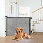 PetHot Treppenschutzgitter & Türschutzgitter Ausziehbar 0-140 cm, türgitter für Babys, Hunde & Katzen – Sicherheitsabsperrgitter für Treppen, Türen, Innen- & Außenbereich Schwarz