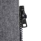 hjh OFFICE Mobile Akustik Trennwand einzeln 177 x 60 cm FLEXMIUT Stoff Dunkelgrau Raumteiler Mittelpanel mit Rollen & Gleiter 891007