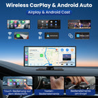 2026 Neuestes 11,5 Zoll Carplay Display & Carplay Android Auto Display: Buddy Display mit Navigation 4K Dashcam Rückfahrkamera Bluetooth Siri Sprachsteuerung IPS Touchscreen Mirror Link AUX FM 64G TF