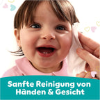 Pampers Sensitive Feuchttücher 30 Packungen mit 80 Stück, 2400 Feuchttücher, ohne Duft, für eine sanfte und weiche Reinigung
