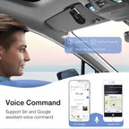 Freisprecheinrichtung für Auto Bluetooth 5.0, Kfz Kabellose Sonnenblenden-Freisprechanlage mit Lautsprecher Auto Power ON Unterstützung Siri Sprachführung Telefongespräche Unterstützt 2 Telefone