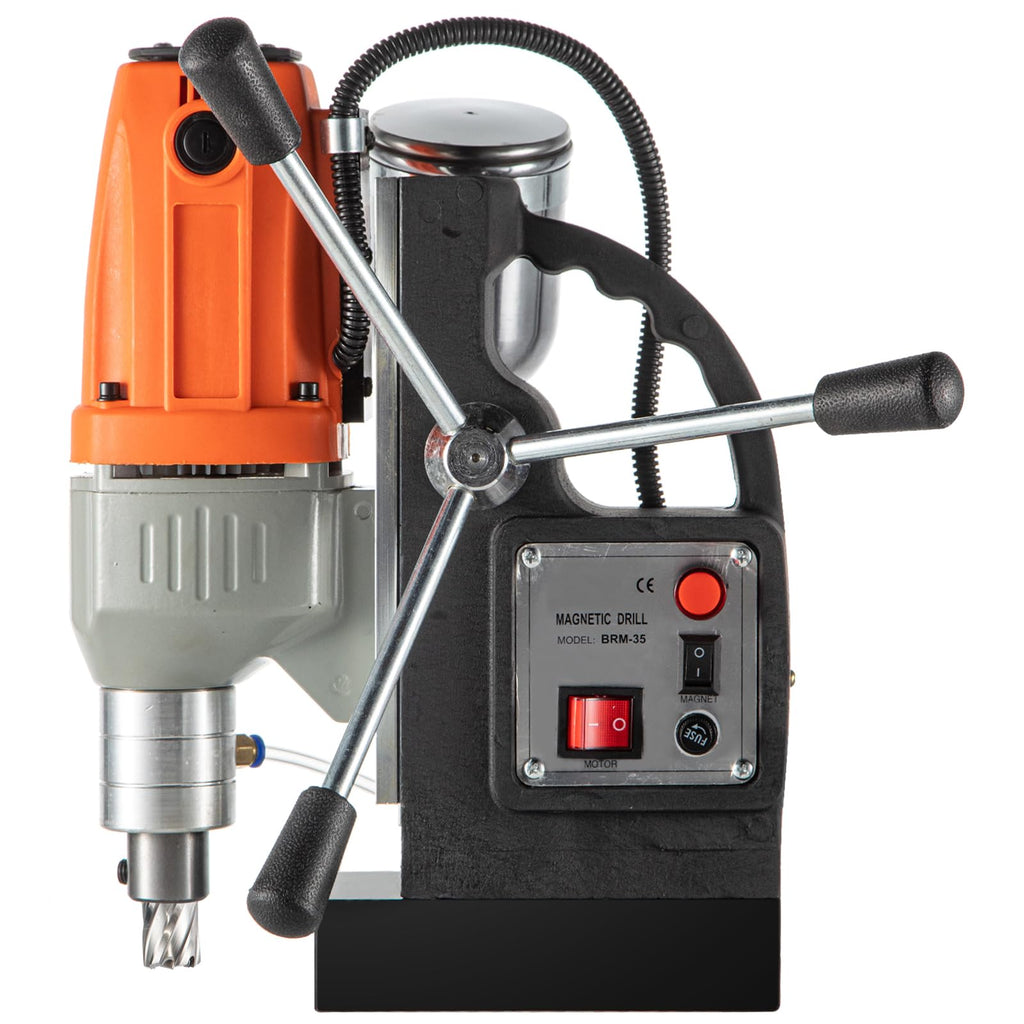 Mophorn Bohrmaschine, magnetisch, 980 W, 35 mm, maximale Magnetkraft 10.000 N, Tiefe 50 mm, Bohrsystem