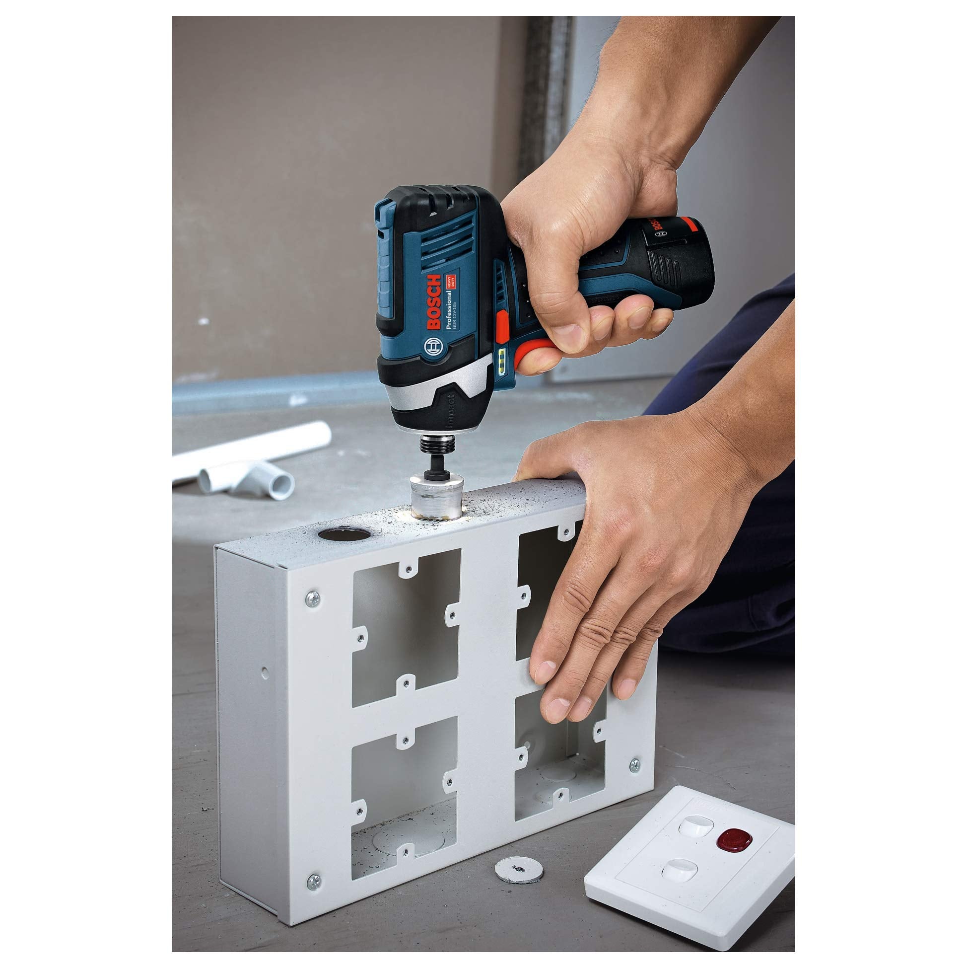 Bosch Professional 12V System Akku Drehschlagschrauber GDR 12V-105 (inkl. Einlage, ohne Akku/ Ladegerät)