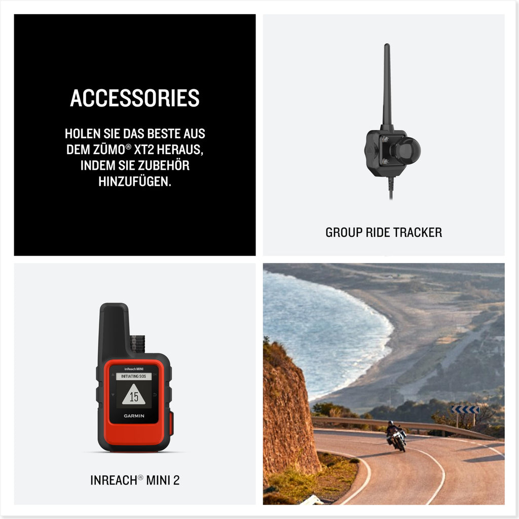 Garmin zūmo XT2 – wasserdichtes Motorrad-Navi für On- & Offroad mit ultrahellem 6“ HD-Touchdisplay und vorinstallierter EU-Karte, mit Adventurous Routing, Satellitenbildern, Schwarz