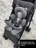 storchenbeck Babyautositz Kissen Autositz-Einsatz Sitzauflagen Universal für Kinderwagen Autositz Hochstuh (Grau)