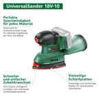 Bosch Akku-Schleifer UniversalSander 18V-10 (ohne Akku; 18 Volt System; für die DIY-Holzbearbeitung; 32x Schleifpapier; im Karton) – Amazon Edition