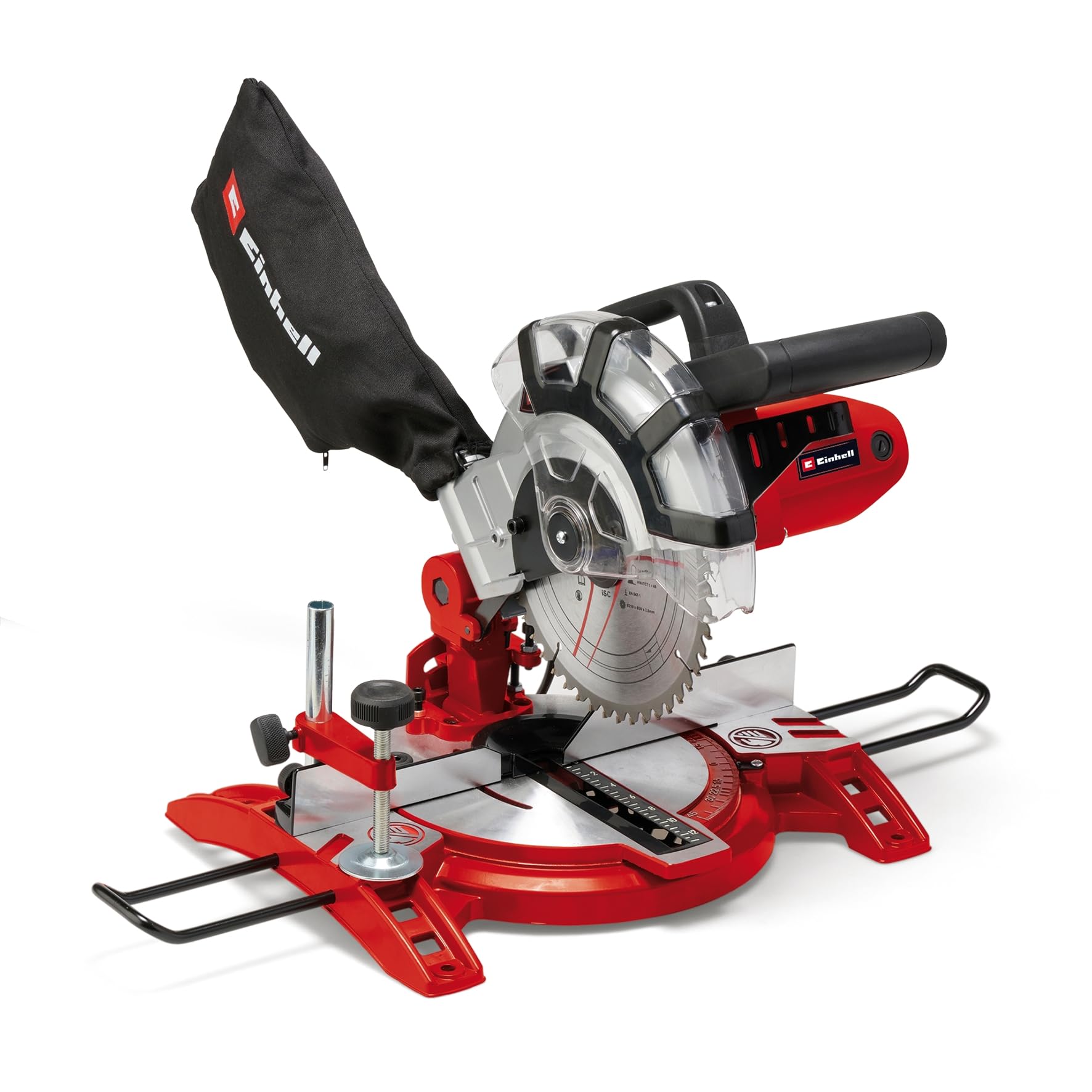 Einhell Kapp-Gehrungssäge TC-MS 2112 (max. 1.600 W, 5.000 min-1, hochwertiges HM-bestücktes Sägeblatt, Drehtisch mit Winkeleinstellung 45° links/rechts)