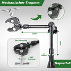 Dritte hand Löten, Magnetische Löthilfe Helfende Hand mit 10X Lupe Licht, Lötstation mit 4 PCB-Säulen 4 flexibel Arme und 1 Mechanischer Tragarm, Löthilfe für Schweißer, Schmuckhersteller, Handwerk