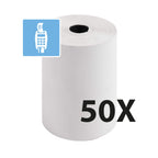 Exacompta 44809E 50er Pack Thermopapierrollen 1-lagig Breite: 57mm, Länge: 18m, Durchmesser Kern: 12mm 44g/m² Thermorolle für Kartenzahlung (EC Cash Geräte)