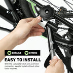 VORCOOL Universal Fahrrad Anhängerkupplung Aluminiumlegierung Linker Fahrrad Anhängerkupplung Adapter Befestigung Adapter für fahrradanhänger