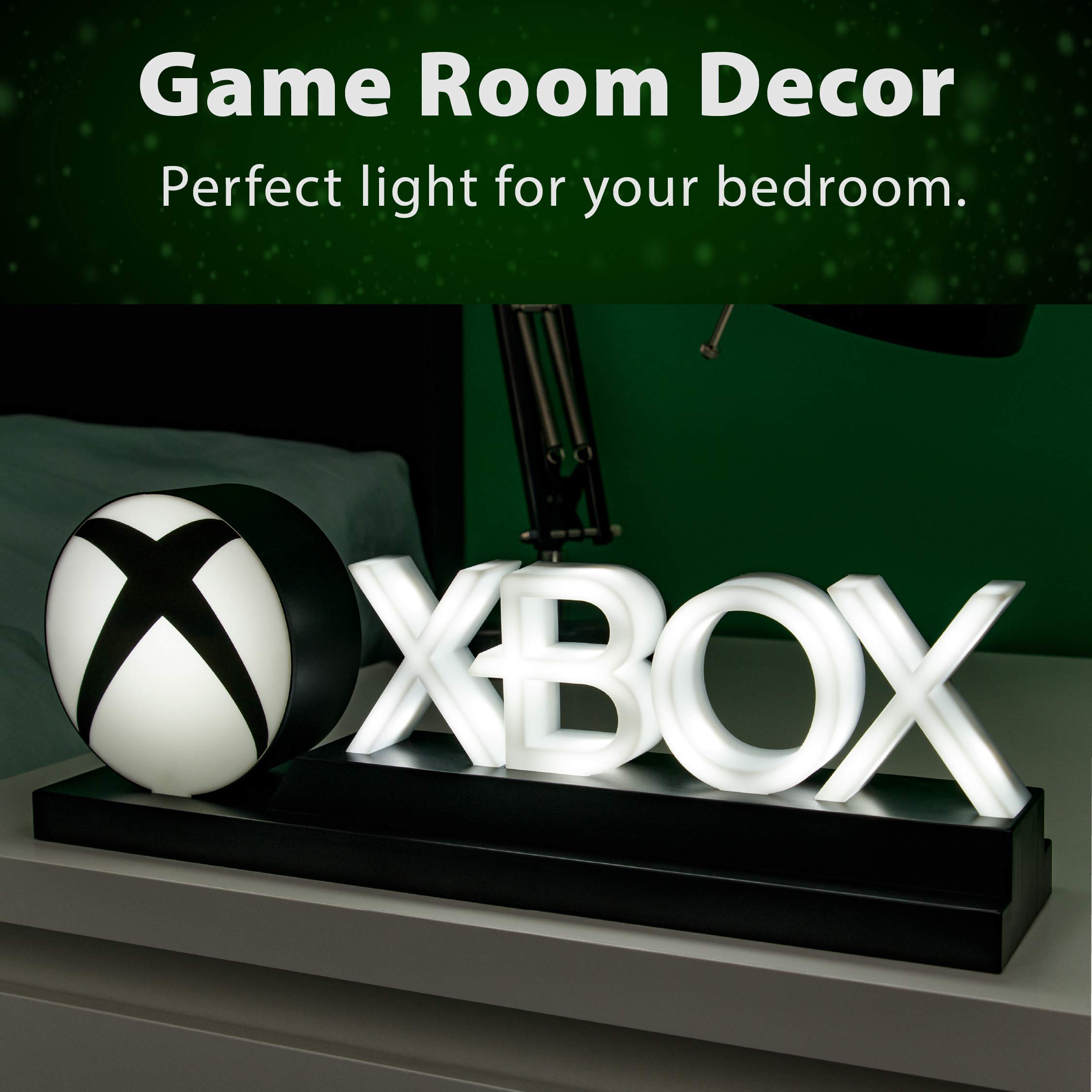 XBOX Icons Licht, dynamische & Standard-Lichtmodi, lizenziertes XBOX-Gaming-Schreibtischzubehör, Gaming-Raum-Deko & Geschenk für Gamer