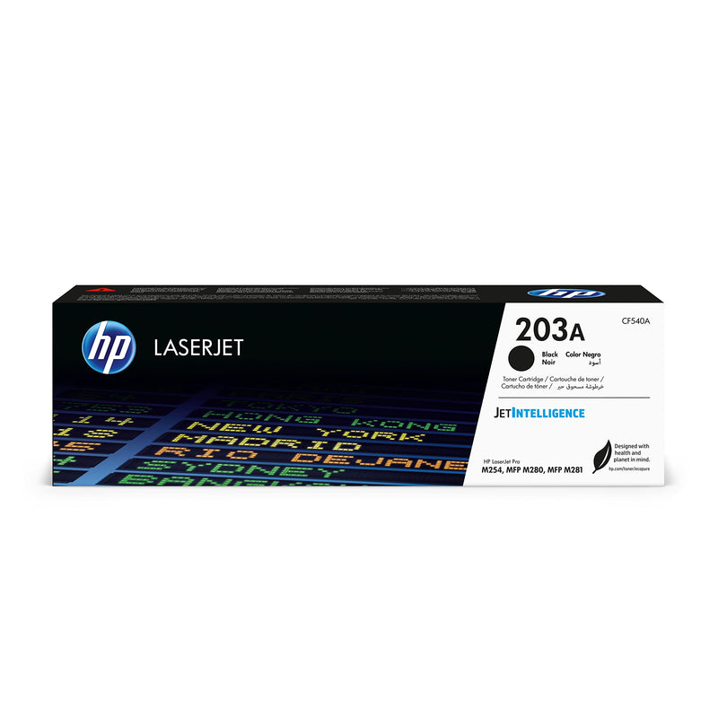 HP 203A CF540A Tonerkassette 1400 Seiten Original Toner, Schwarz, Standard