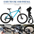 VORCOOL Universal Fahrrad Anhängerkupplung Aluminiumlegierung Linker Fahrrad Anhängerkupplung Adapter Befestigung Adapter für fahrradanhänger
