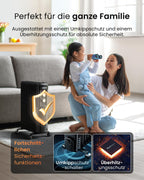 Pro Breeze 2500W Ölradiator mit 11 Heizrippen, Elektrischer Heizkörper, 24h Timer, Ölradiator energiesparend, 3 Heizstufen, Einstellbares Thermostat & Sicherheitsabschaltfunktion - schwarz