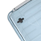 Cetomo 55L*6 Aufbewahrungsboxen, Rillen-verstärkte Kunststoffboxen mit Rollen & Deckeln, Stapelbare Aufbewahrungskiste, Ordnungsboxen für Zuhause und Büro, PP, Transparent Blau, 55L (6er Pack)