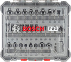 Bosch Professional 30tlg. Fräser Set Mixed (für Holz, für Oberfräsen mit 1/4 Zoll Schaft)
