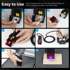 Creality Luftassistent für Lasergravierer, justierbarer 6 Gal/Min Luft Assist Pumpe Kompressor für CR-Laser Falcon 10W Laserschneider und Gravierer, Rauch und Staub entfernen