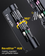 Fanttik F2 PRO Akku Multifunktionswerkzeug, starker Magnetmotor, Revostor-Hub, Rotationswerkzeug Set mit 5 Gang (25000 U/min), zum Schleifen, Polieren, 3D-Druck, Bohren, Schnitzen, Schneiden