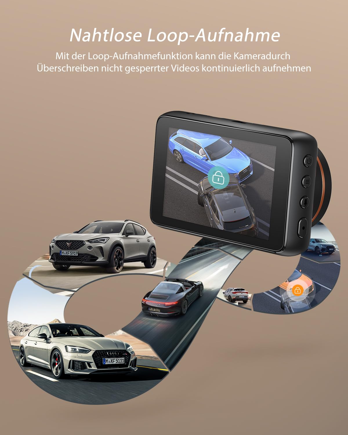 iZEEKER 4K Dashcam Auto, WiFi Dash Cam mit 32GB Karte, Front Auto Kamera mit Nachtsicht, 24/7 Parküberwachung, WDR, 170° Weitwinkel, Loop-Aufnahme, G-Sensor