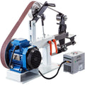 VEVOR 1,5 kW Tellerschleifer mit verstellbarem Bandschleifer Ph 427 x 12 Zoll, Zentralbandschleifer und Tellerschleifer 0-2800 U/min Kombinierte Schleifmaschinen