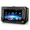 Erisin 8-Kern 4GB+64GB 7 Zoll Android 14 Autoradio GPS Navi DVD für VW Passat B6 T5 Golf 5/6 Polo 6R Tiguan Caddy T5 Jetta Seat Skoda Bluetooth CarPlay Android Auto WiFi 4G DSP DAB+ FM OBD2 CD Canbus