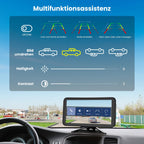 Foxpark Rückfahrkamera Kabellos Auto: 4,8" 1080P Rückfahrkamera Funk Unterstützung 2 Kameras, Rückfahrkamera Nachrüsten mit Stabiles Signal, IP69K Wasserdicht, 6 Parkhilfslinien für AUTO LKW Wohnmobil