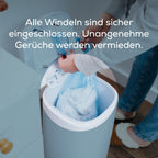 Angelcare Original Nachfüllkassetten Classic/Dress-Up XL, 6er-Pack, hält bis zu 12 Monate, 5x weniger Folienverbrauch