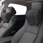 2-Pack Auto Nackenkissen, Weichheit Auto Kopfstütze Kissen zum Fahren mit verstellbarem Riemen, 100% Memory Foam und atmungsaktiver Abnehmbarer Abdeckung, 12 cm Dick