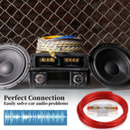 Verstärker Kabelsatz, Anschluss-Set Auto Verstärker Kabel Set, Subwoofer Kabel Set Endstufe Kabel, Car Audio Wire, 800W (10-Gauge Leitung, 4,5 Meter)