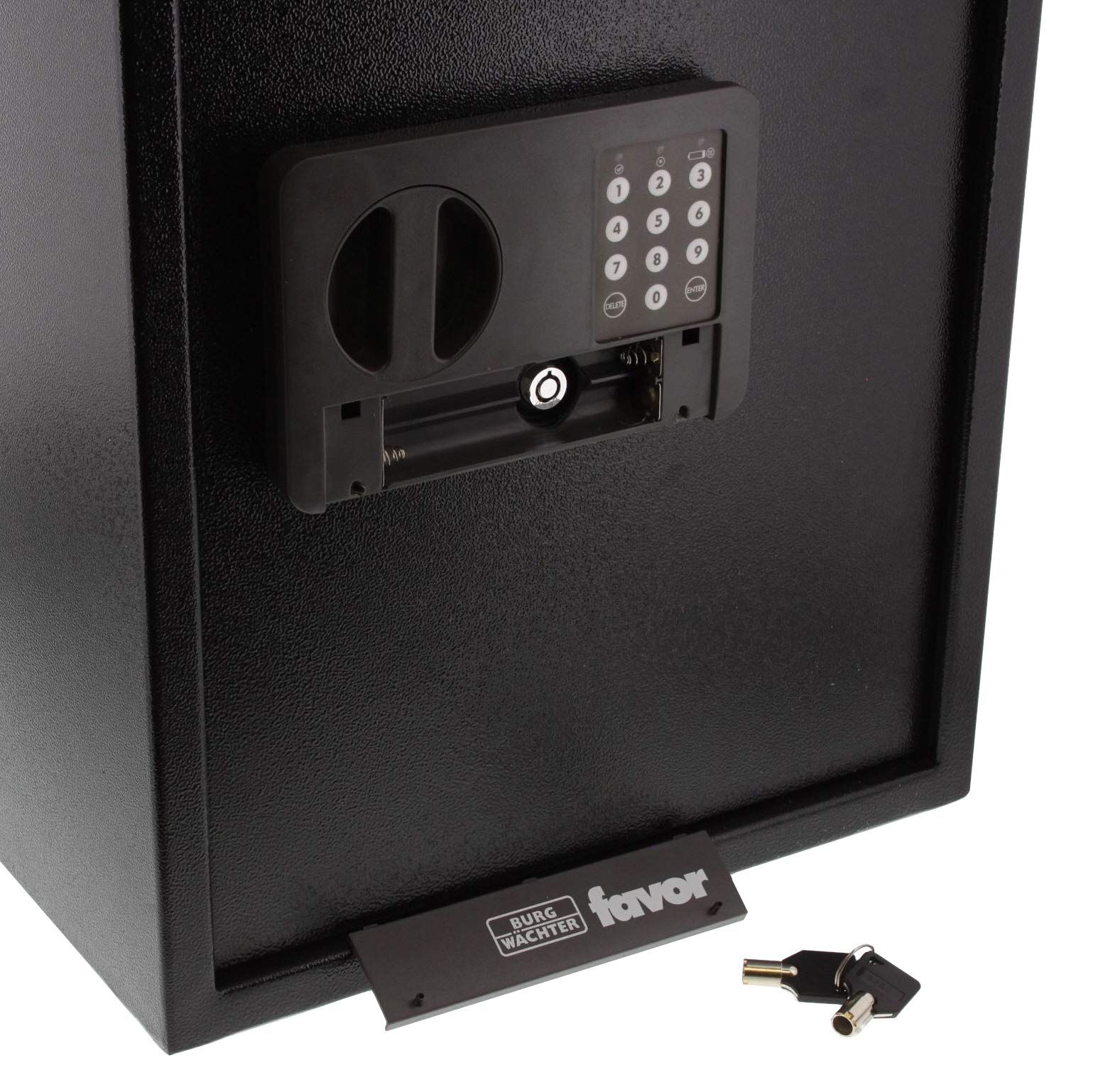 Burg-Wächter Möbeltresor mit Elektronikschloss, inkl. Fachboden, Favor, 55,0 l, 16,5 kg, S9 E, schwarz
