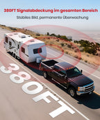Solar Rückfahrkamera Kabellose Magnetisch: 5 Zoll HD 1080P Bildschirm 1 Min Magnetische Installation Starke Signal IP69K wasserdichte Rückfahrkameras mit Aufbewahrungstasche für Auto SUV LKW Anhänger