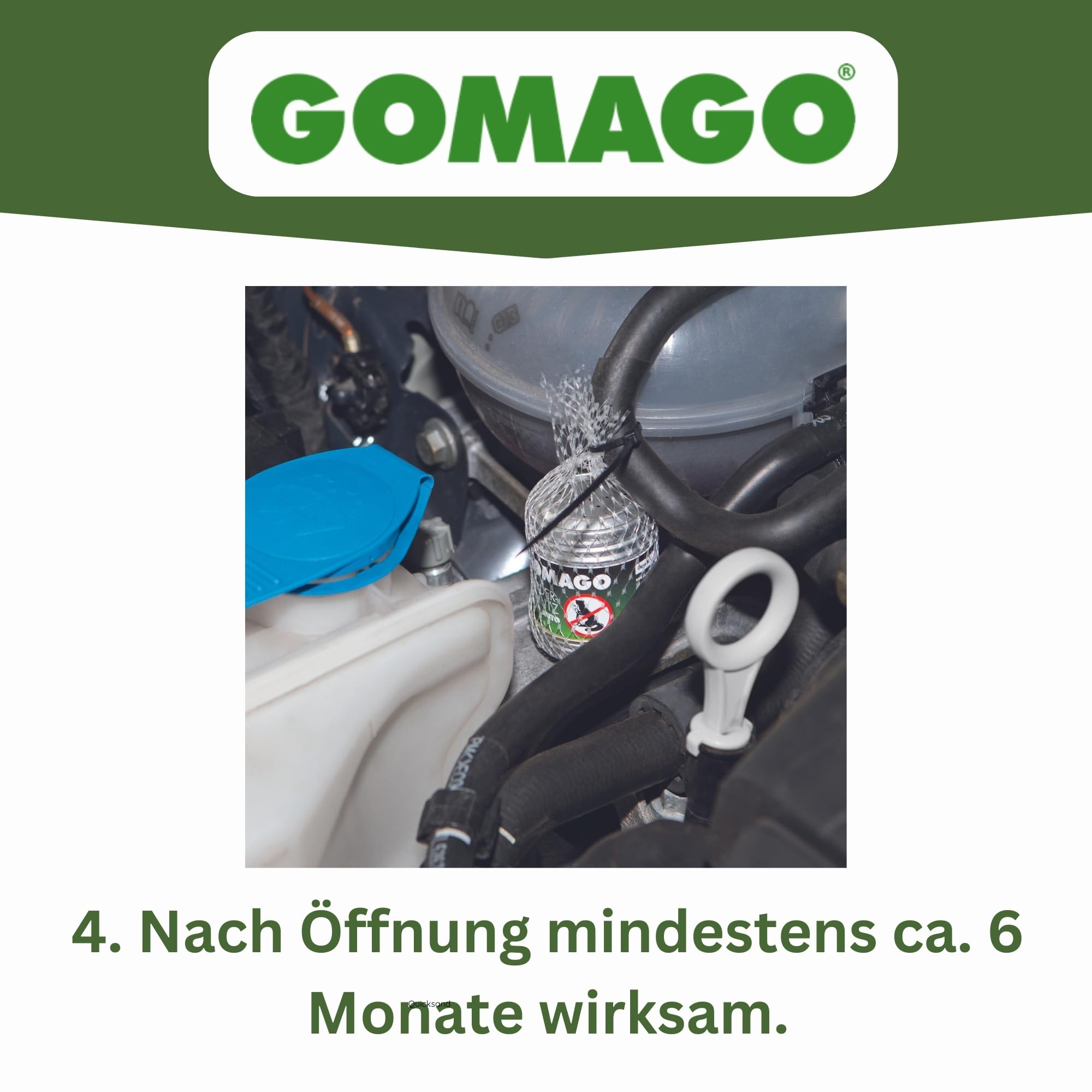 GOMAGO Marderschutz für Ihr Auto 2er Set | Zuverlässige und einfache Mardervergrämung durch Duftstoff | Alternative zu Marderschreck, Marderspray, Ultraschall u.ä. | Einfache Anwendung [2 x 35g]