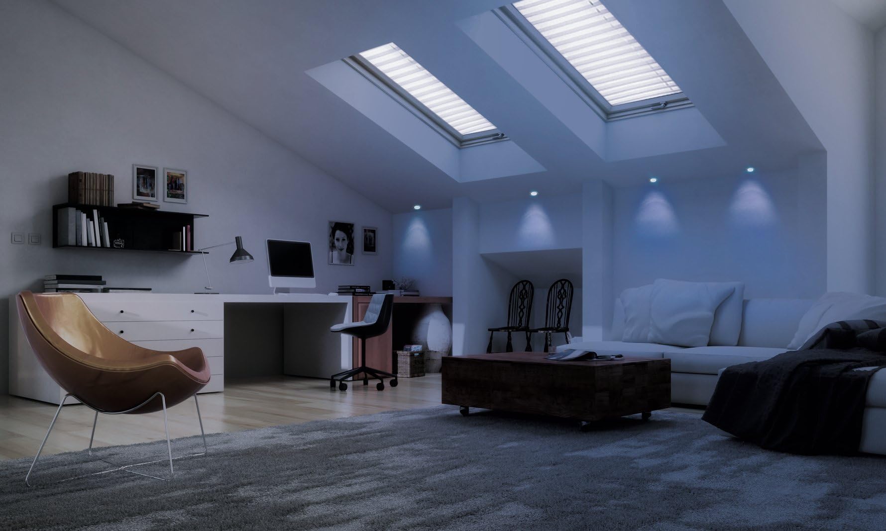EGLO connect LED Einbauleuchte Fueva-C, Smart Home Einbaulampe, Metall in Silber und Kunststoff in Weiß, Ø 17 cm, dimmbar, Weißtöne und Farben einstellbar