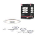 Paulmann 92907 LED Einbauleuchte Whirl rund Einbaustrahler 3x5,5W Deckeneinbauspot Alu Satin Einbaulampe Einbaulicht dimmbar Deckeneinbauleuchte