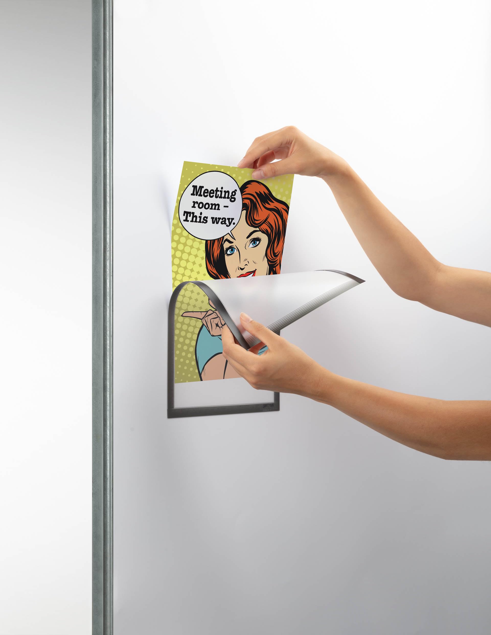 Durable Dokumentenhalter A4 magnetisch, anthrazit/grau, 5 Stück, 400757