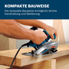 Bosch Professional Kreissäge GKS 190 (Leistung 1400 Watt, Kreissägeblatt: 190 mm, Schnitttiefe: 70mm inkl. HM-Kreissägeblatt, Absaugadapter, Parallelanschlag, Sechskantstiftschlüssel)