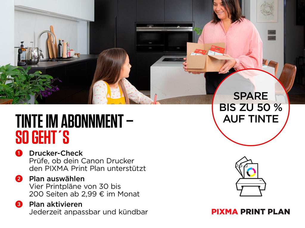 Canon PIXMA TS7650i Multifunktionsdrucker 3in1 (Tintenstrahl,Drucken, Kopieren, Scannen, A4, 6,7 cm Touch LCD, WLAN, Duplexdruck, 2 Papierzuführungen, kompatibel mit Pixma Print Plan ABO) Weiß