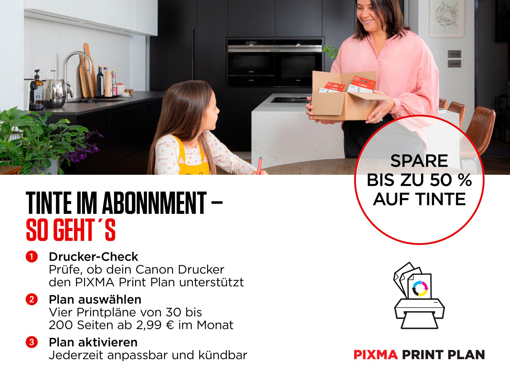 Canon PIXMA TS7650i Multifunktionsdrucker 3in1 (Tintenstrahl,Drucken, Kopieren, Scannen, A4, 6,7 cm Touch LCD, WLAN, Duplexdruck, 2 Papierzuführungen, kompatibel mit Pixma Print Plan ABO) Weiß